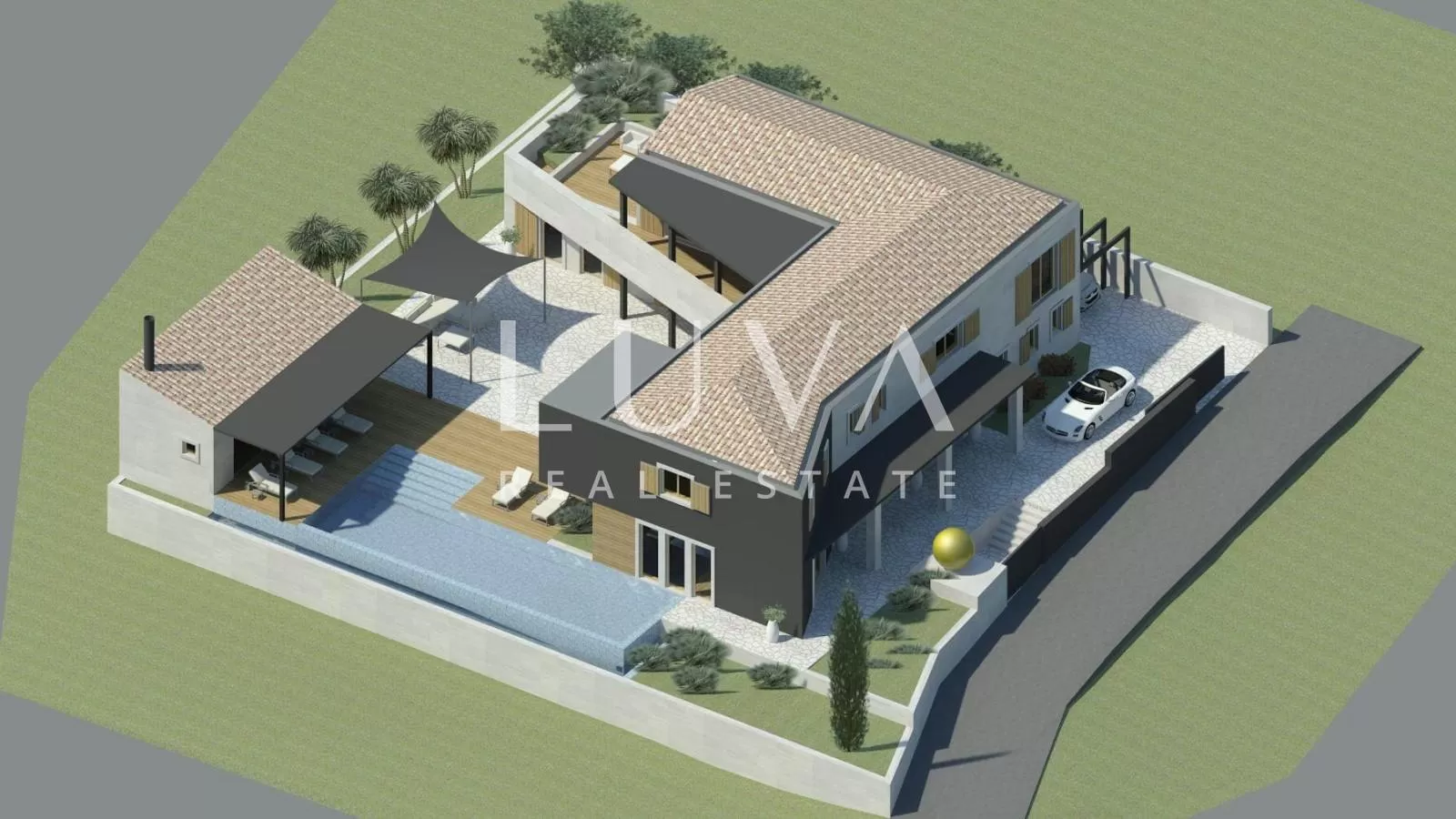 Istria, Buje, 3906 m² building land for villa construction for sale